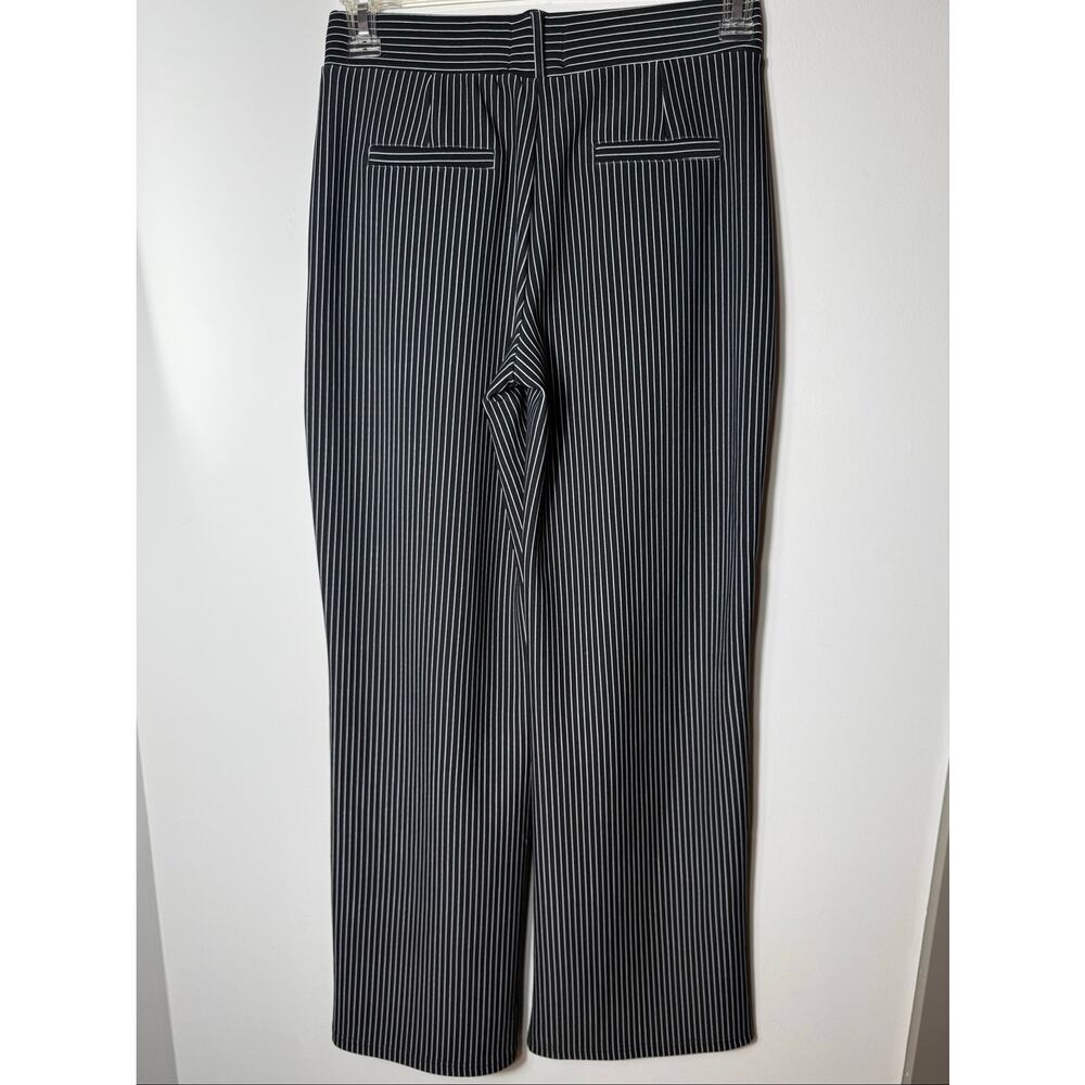 Chrome Riot M Pinstripe Pull On Menswear Pleated Trouser Pants Office Siren EUC - Picture 3 of 9